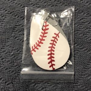 Baseball earrings